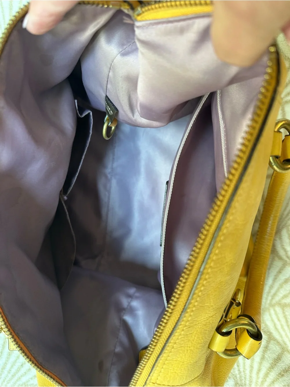 Coach Mustard Yellow Leather Satchel with Tags